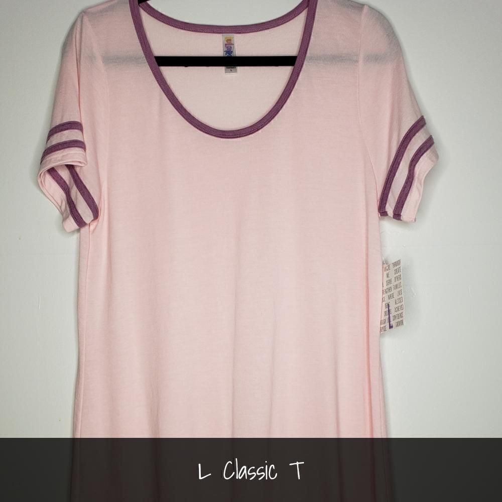 LuLaRoe Classic Tee Large Pink NEW